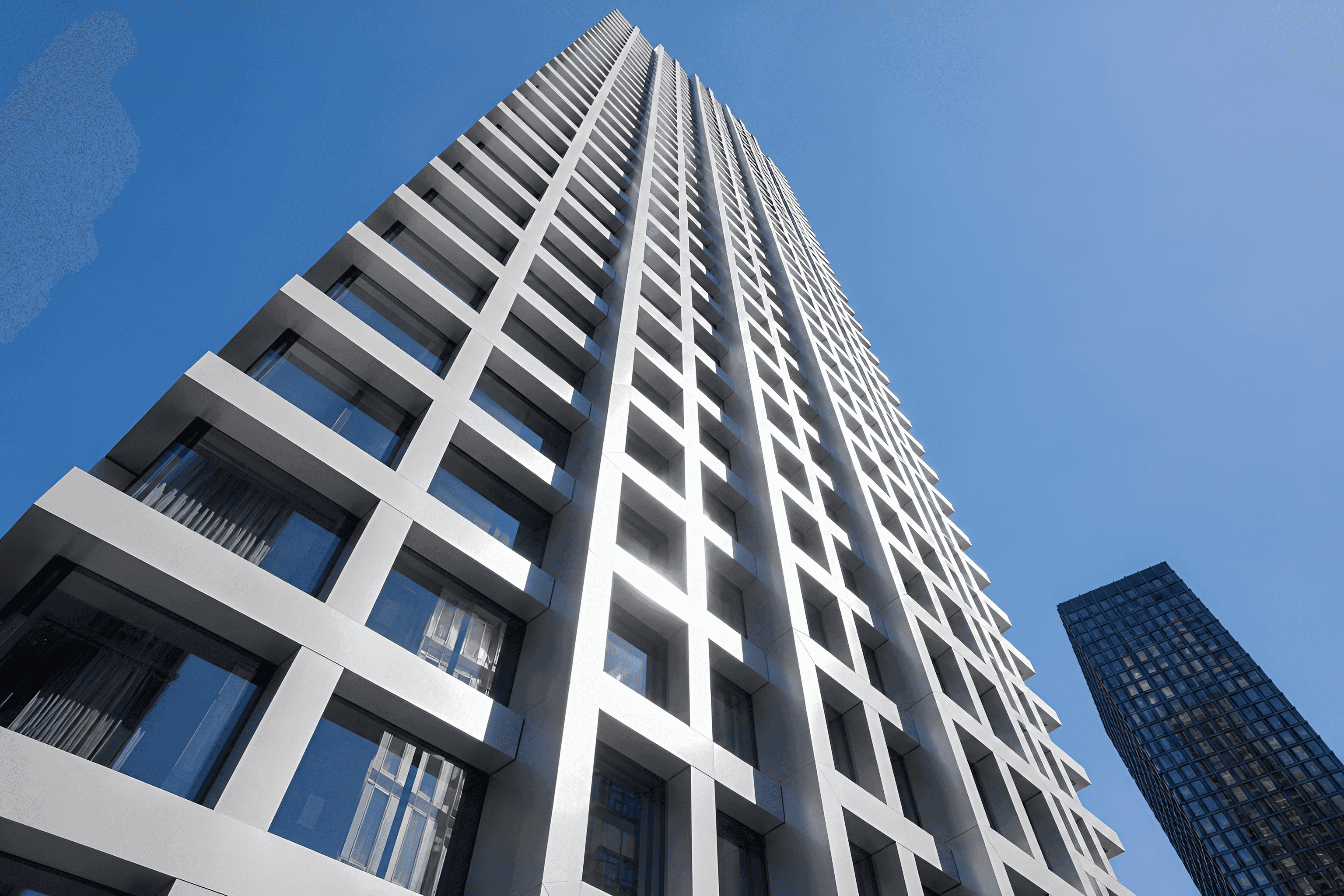 Дизайнерское лобби квартала Upside Towers