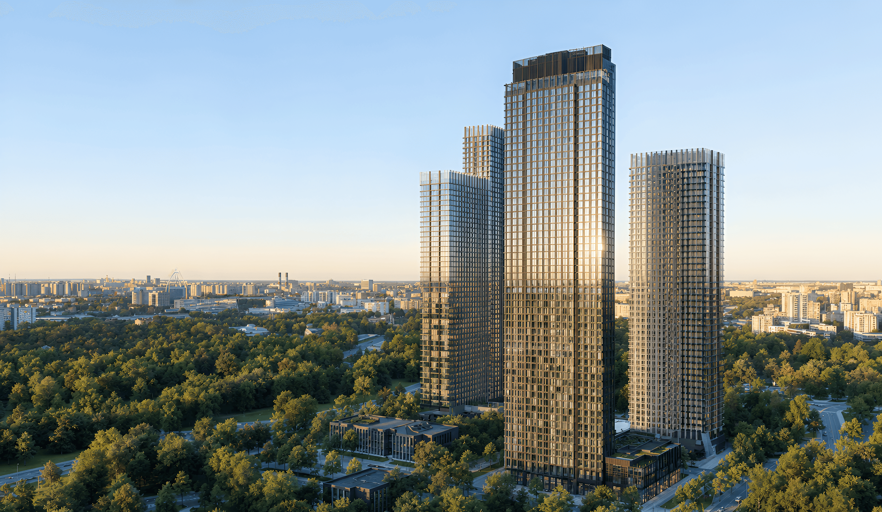 Футуристичная высотная архитектура Upside Towers